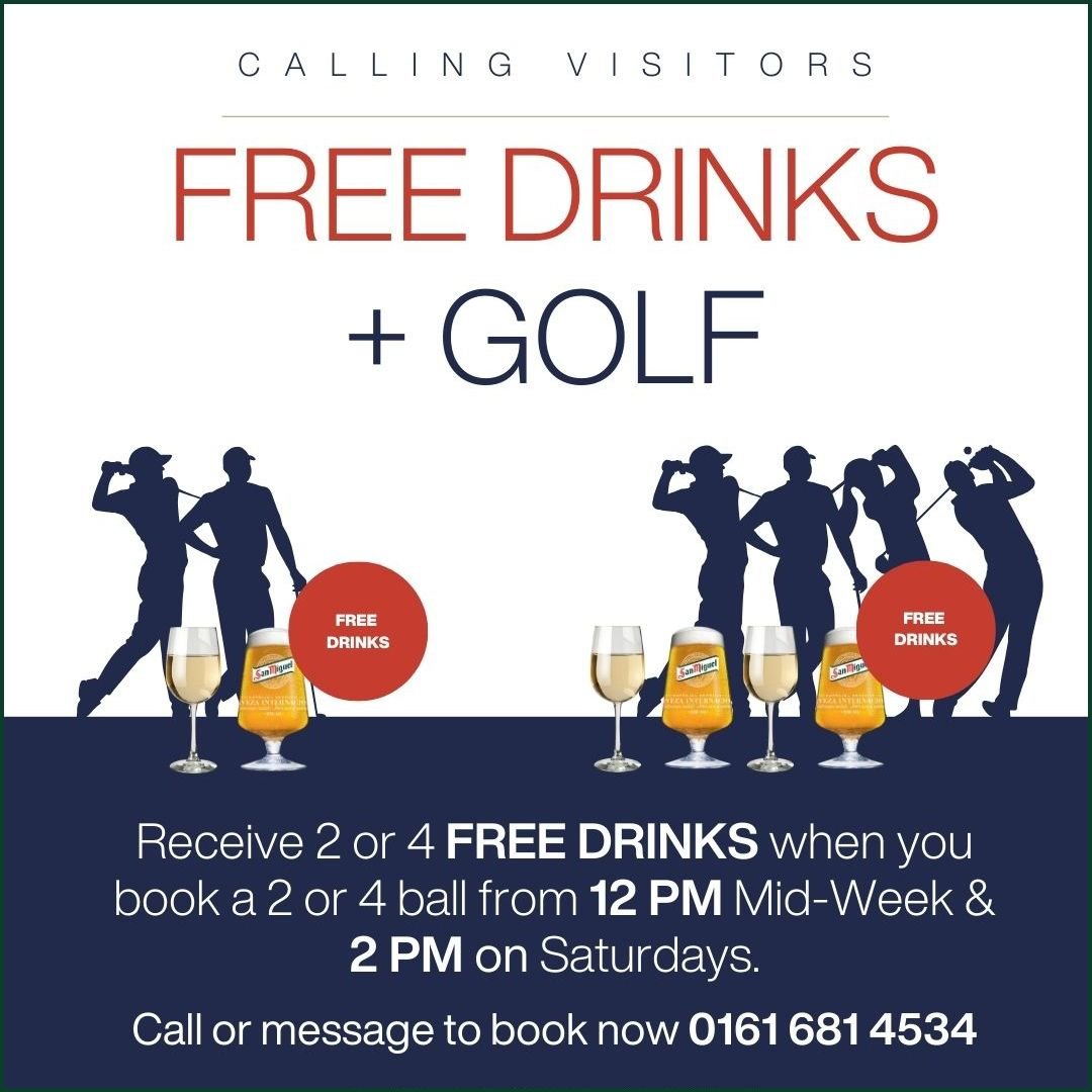 Visitor Offer Creative featuring free drinks promotion